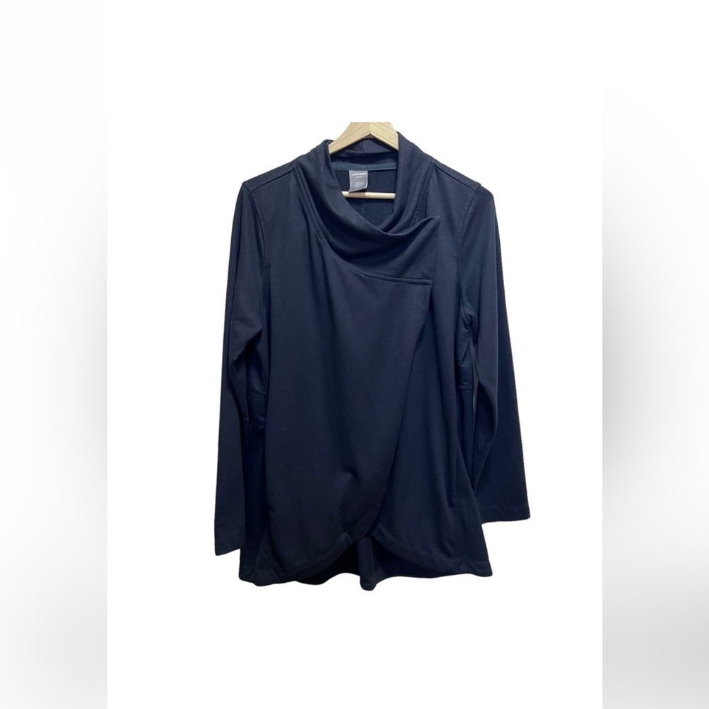 Joe Fresh Black Wrap Sweater Size Large​